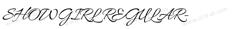 SHOWGIRL REGULAR字体转换 SHOWGIRL REGULAR字体转换